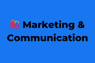 🛍 Marketing & Communication